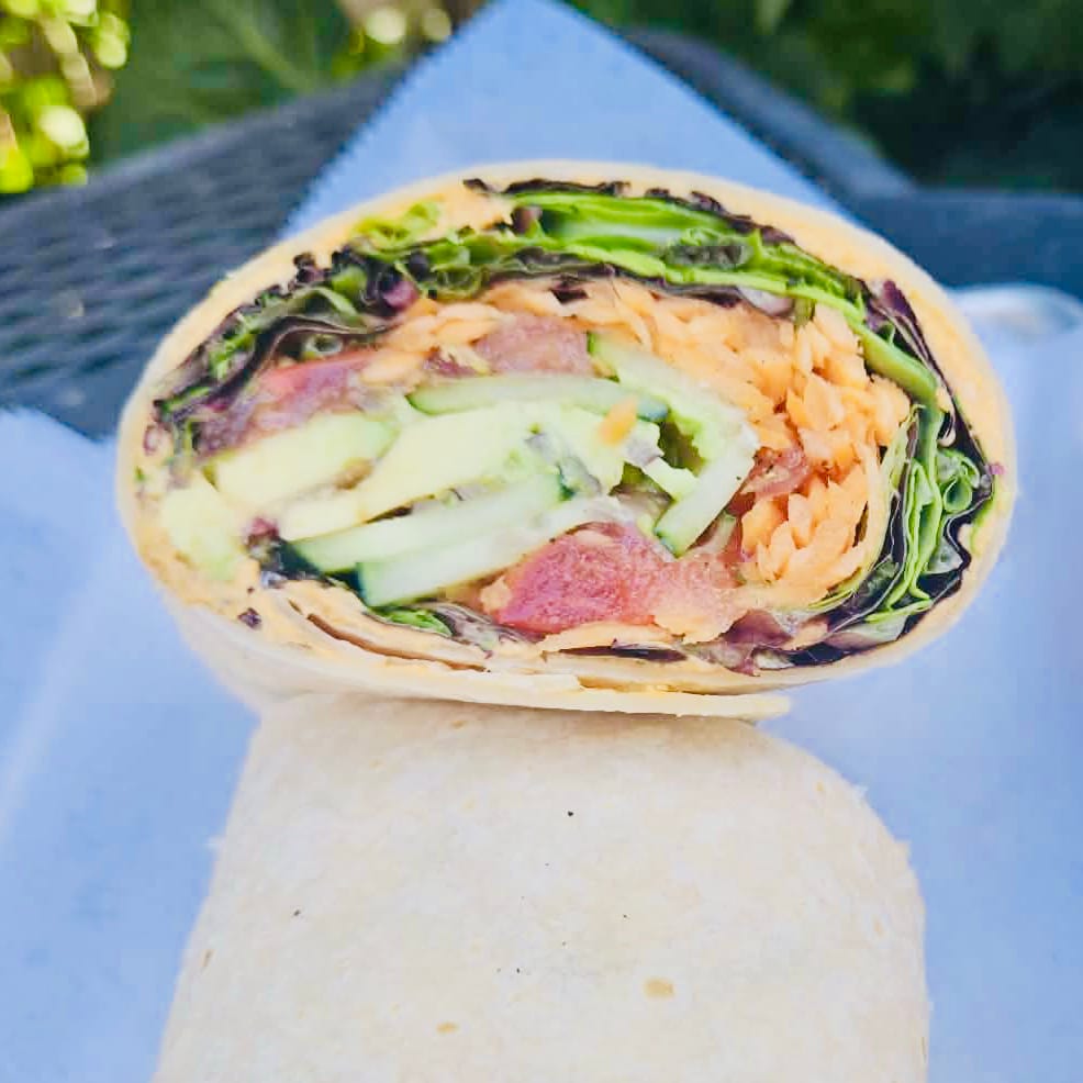 The Vegan Wrap Sandwich.