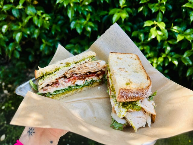 Burrata Bliss Turkey Sandwich.