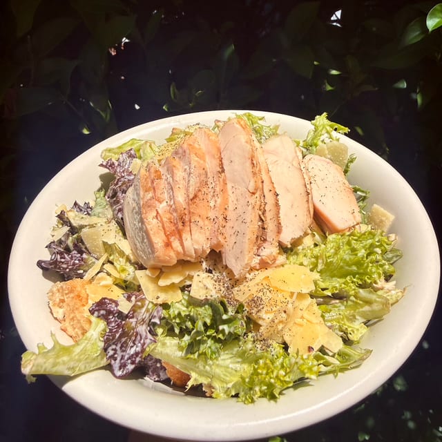 The Chicken Caesar Salad.