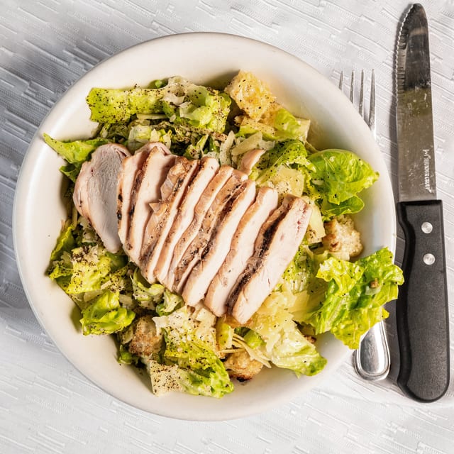 The Chicken Caesar Salad.