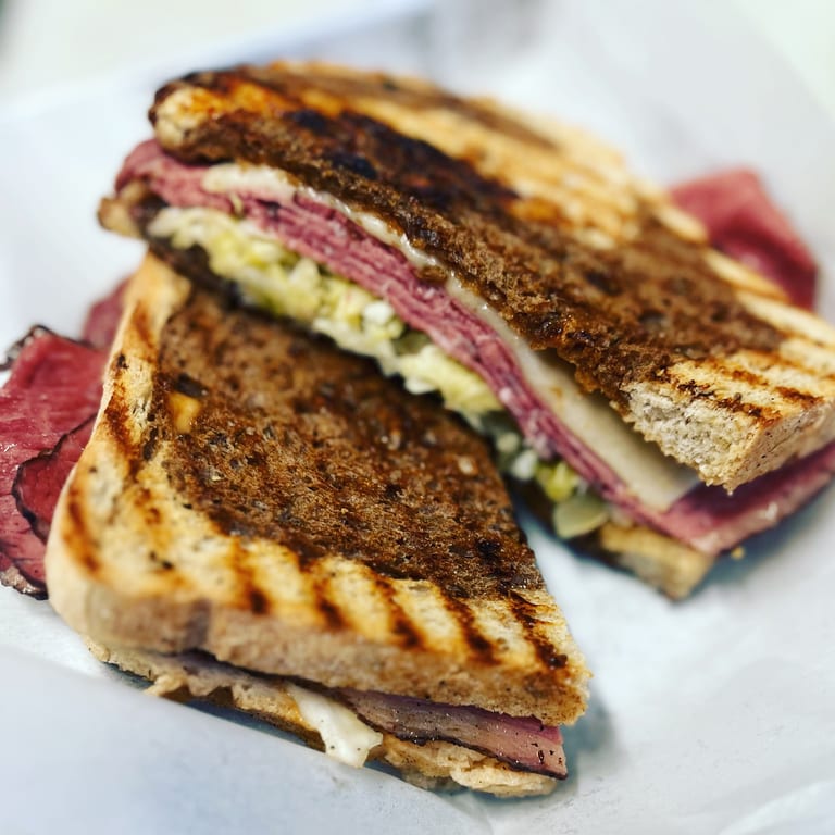 Hot Pastrami Sandwich